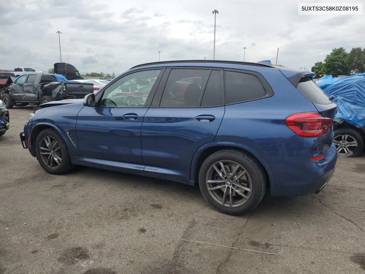 2019 BMW X3 xDrivem40I VIN: 5UXTS3C58K0Z08195 Lot: 60849834