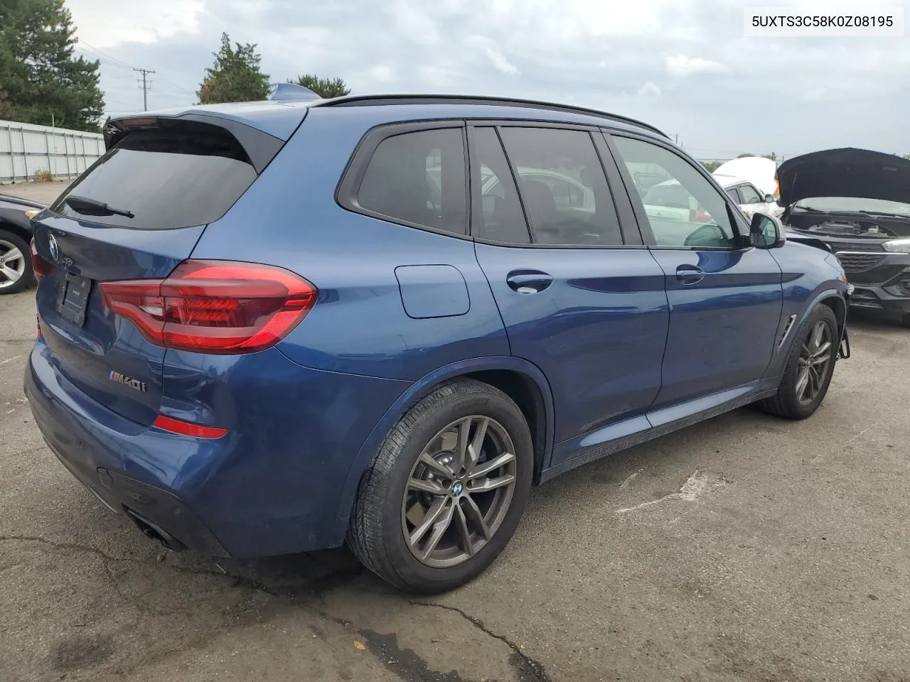 2019 BMW X3 xDrivem40I VIN: 5UXTS3C58K0Z08195 Lot: 60849834