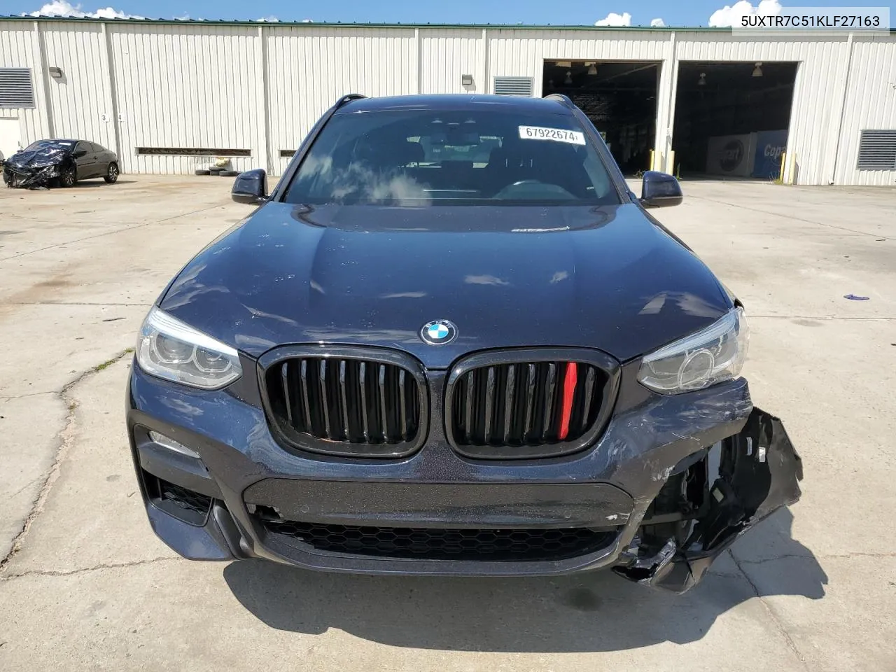 2019 BMW X3 Sdrive30I VIN: 5UXTR7C51KLF27163 Lot: 67922674