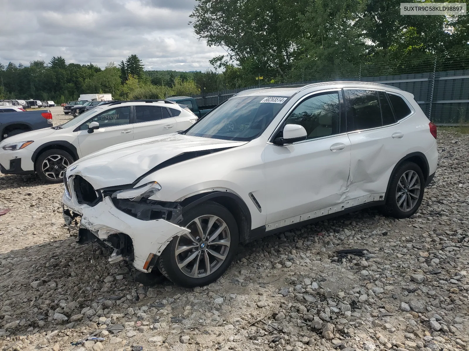 2019 BMW X3 xDrive30I VIN: 5UXTR9C58KLD98897 Lot: 68263514