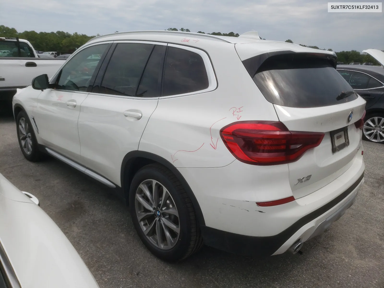 2019 BMW X3 Sdrive30I VIN: 5UXTR7C51KLF32413 Lot: 68567084