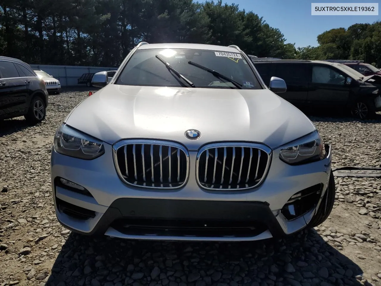 2019 BMW X3 xDrive30I VIN: 5UXTR9C5XKLE19362 Lot: 70435724