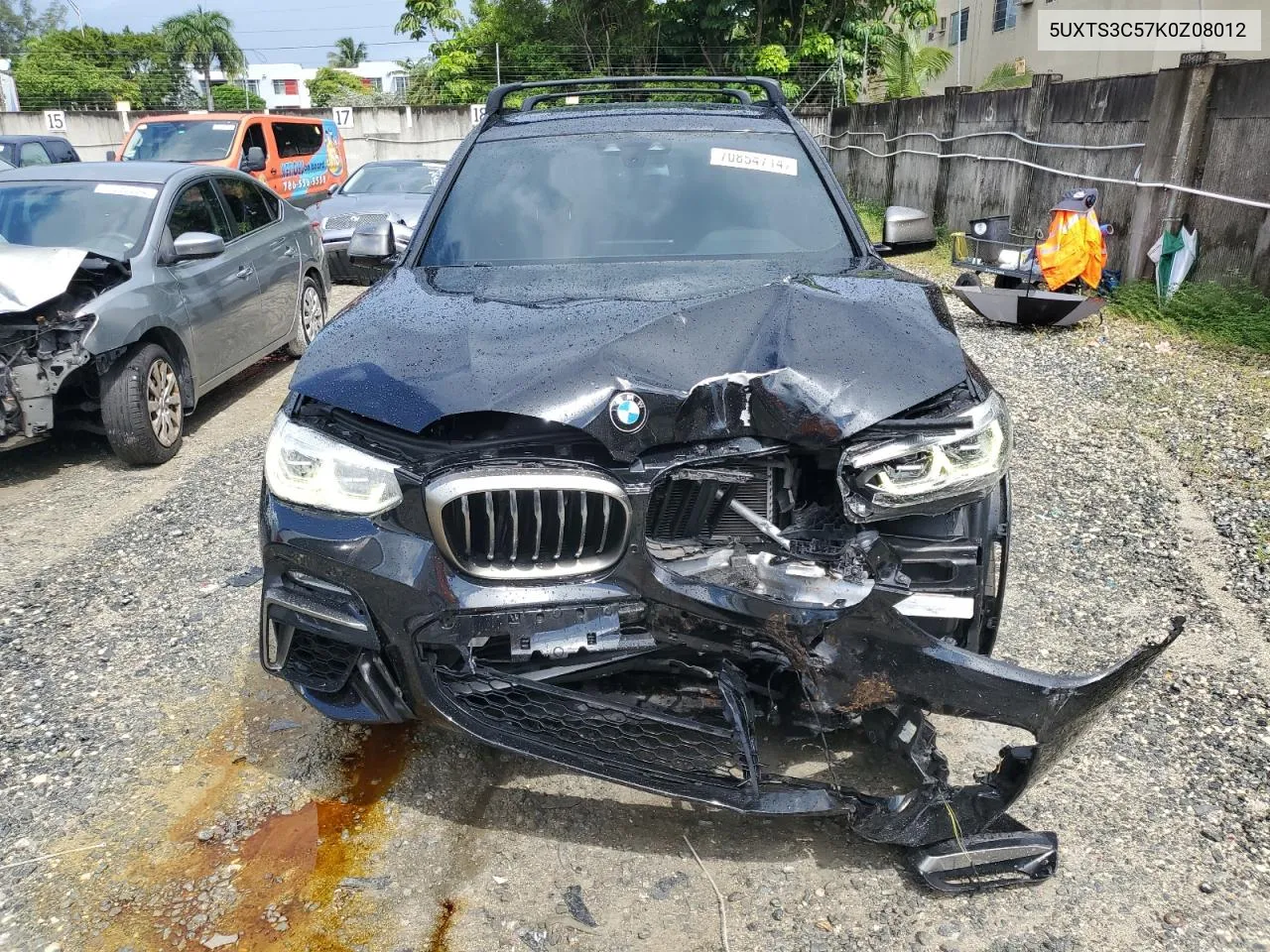 2019 BMW X3 xDrivem40I VIN: 5UXTS3C57K0Z08012 Lot: 70854714