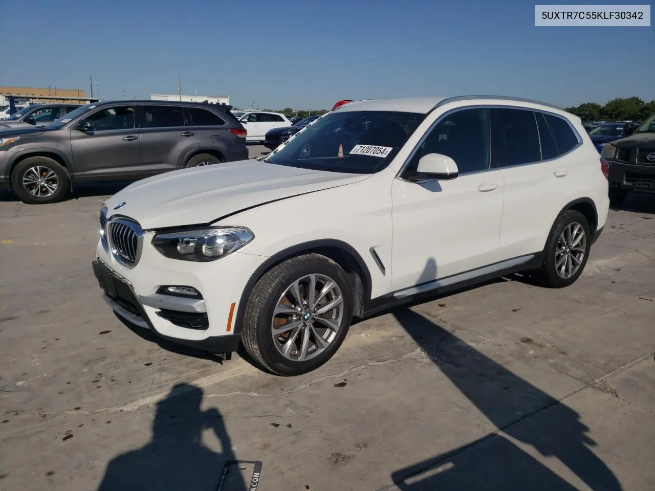 2019 BMW X3 Sdrive30I VIN: 5UXTR7C55KLF30342 Lot: 71207054