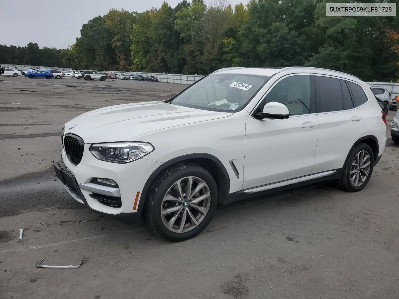 2019 BMW X3 xDrive30I VIN: 5UXTR9C59KLP81728 Lot: 72325474