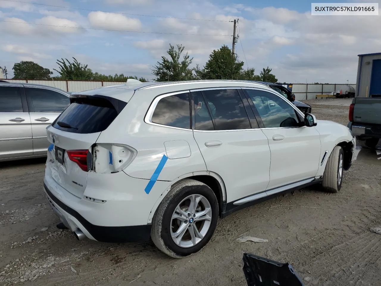 2019 BMW X3 xDrive30I VIN: 5UXTR9C57KLD91665 Lot: 72393844