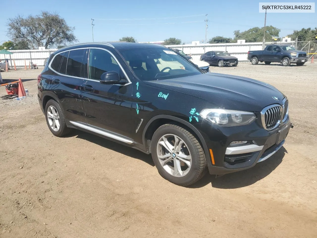 2019 BMW X3 Sdrive30I VIN: 5UXTR7C53KLR45222 Lot: 72927744