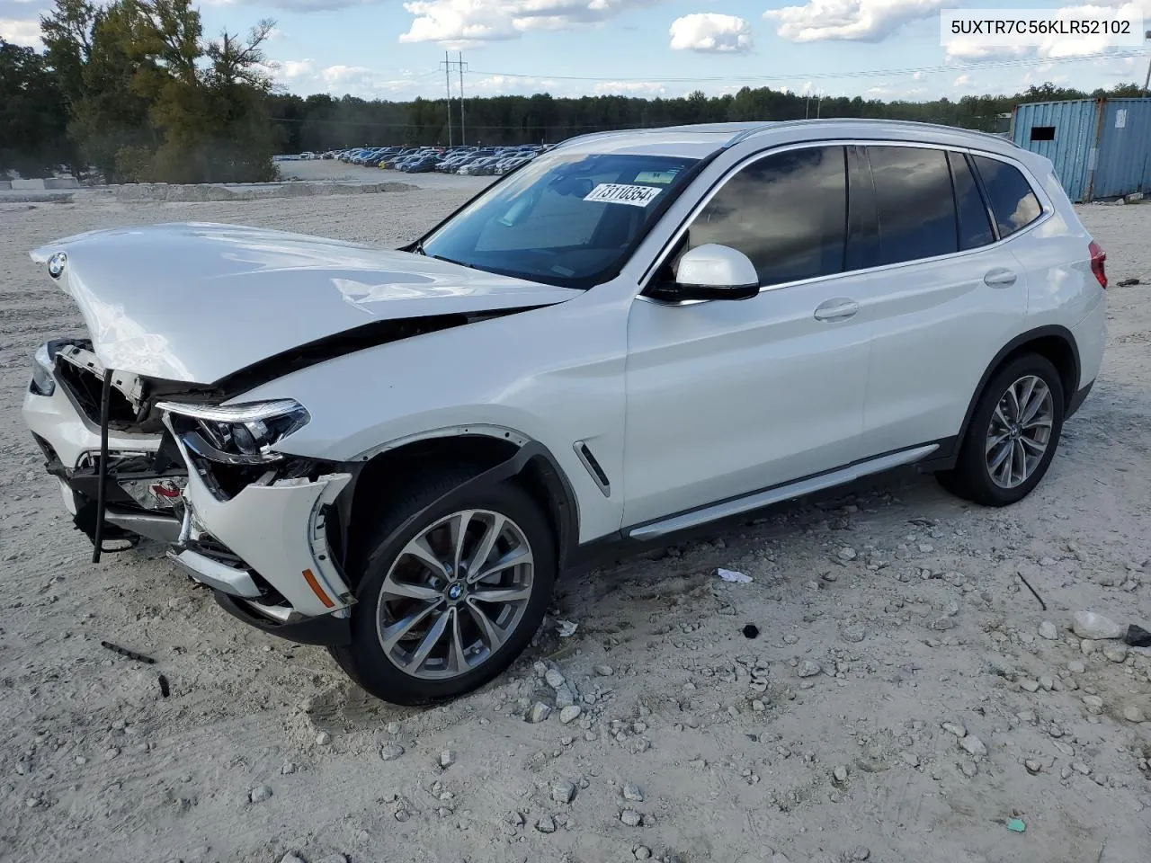 2019 BMW X3 Sdrive30I VIN: 5UXTR7C56KLR52102 Lot: 73110354