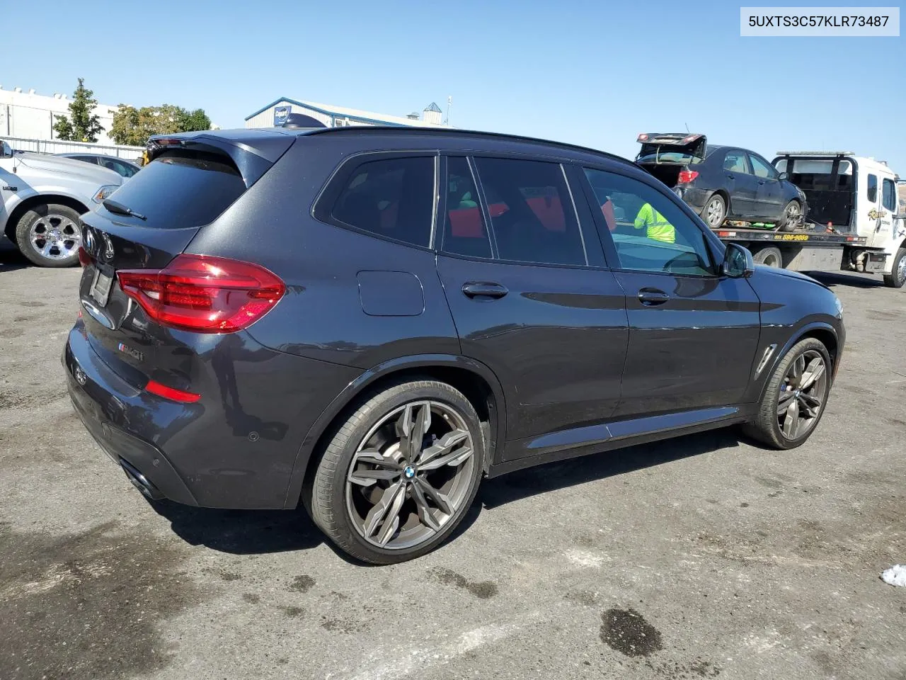 2019 BMW X3 xDrivem40I VIN: 5UXTS3C57KLR73487 Lot: 73725294