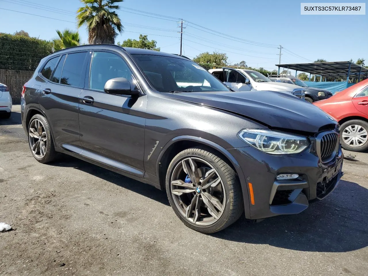 2019 BMW X3 xDrivem40I VIN: 5UXTS3C57KLR73487 Lot: 73725294