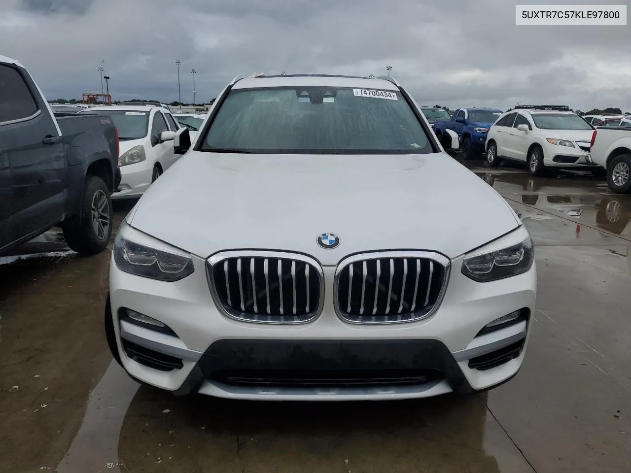 2019 BMW X3 Sdrive30I VIN: 5UXTR7C57KLE97800 Lot: 74700434