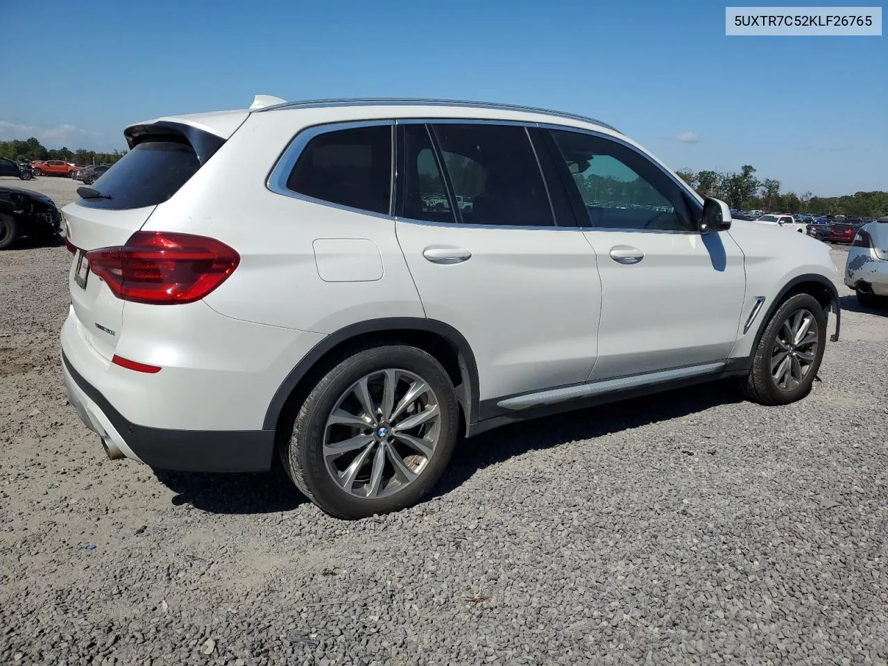 5UXTR7C52KLF26765 2019 BMW X3 Sdrive30I