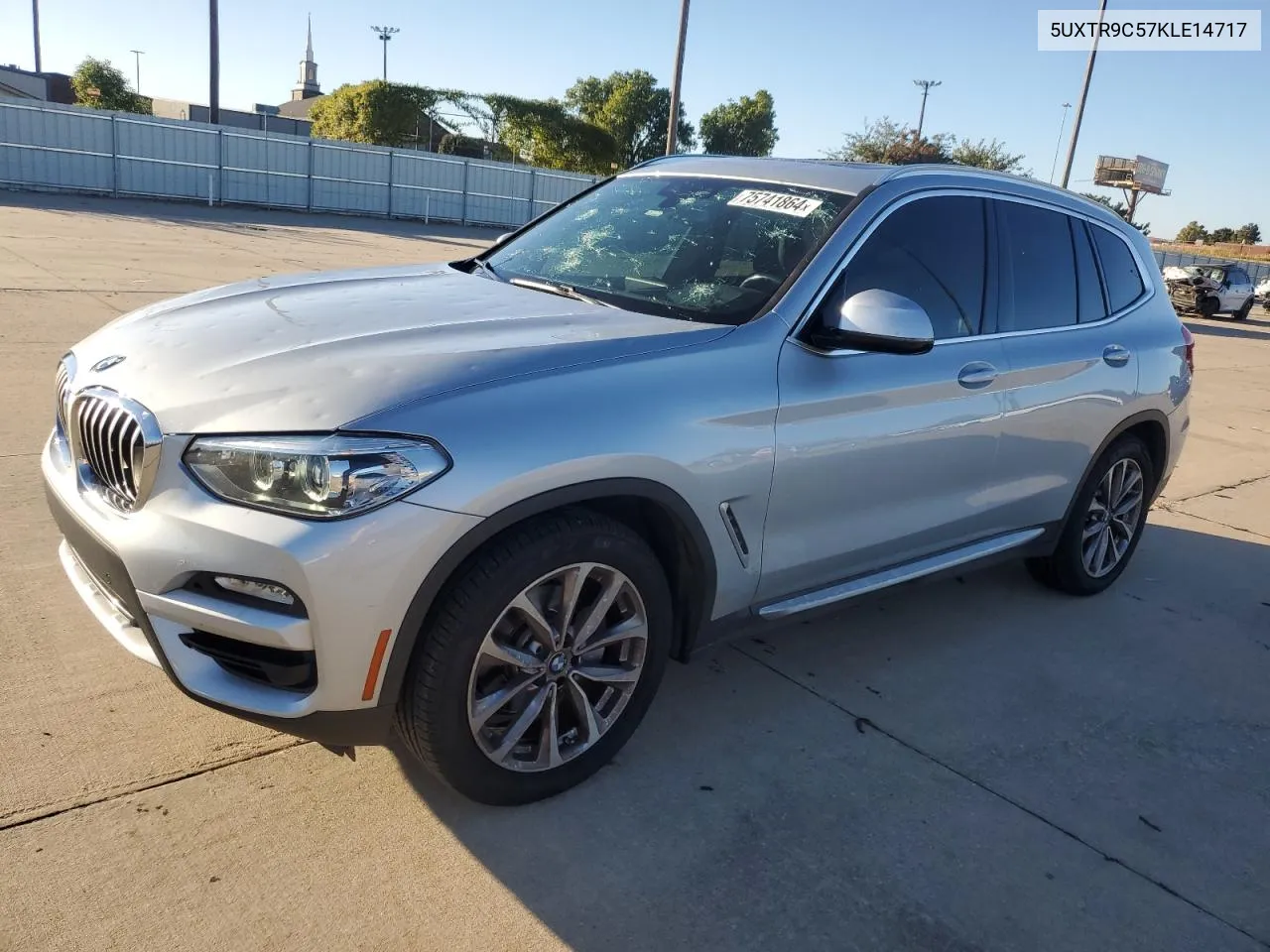 2019 BMW X3 xDrive30I VIN: 5UXTR9C57KLE14717 Lot: 75741864