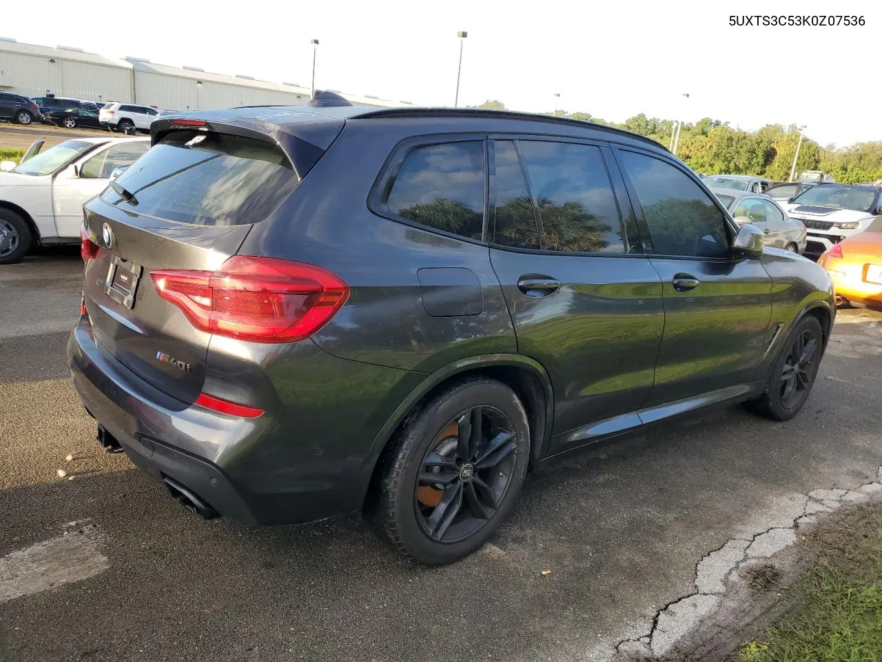 2019 BMW X3 xDrivem40I VIN: 5UXTS3C53K0Z07536 Lot: 75921384