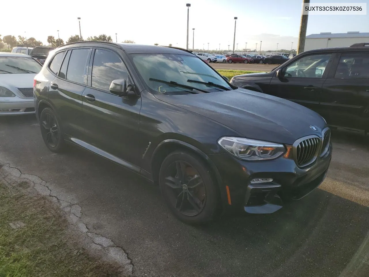 2019 BMW X3 xDrivem40I VIN: 5UXTS3C53K0Z07536 Lot: 75921384