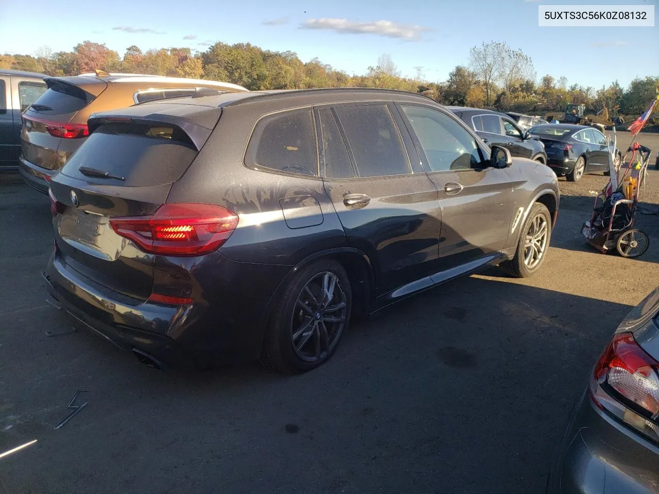 2019 BMW X3 xDrivem40I VIN: 5UXTS3C56K0Z08132 Lot: 76313674