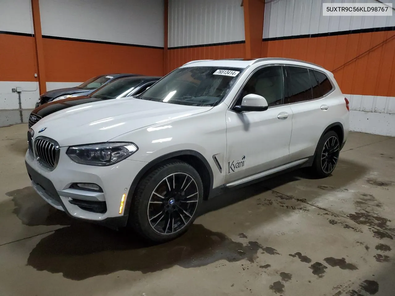 2019 BMW X3 xDrive30I VIN: 5UXTR9C56KLD98767 Lot: 76513414