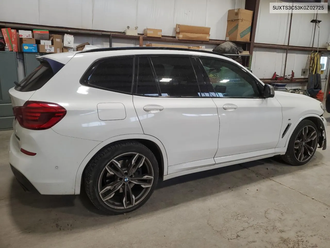 2019 BMW X3 xDrivem40I VIN: 5UXTS3C53K0Z02725 Lot: 77162384