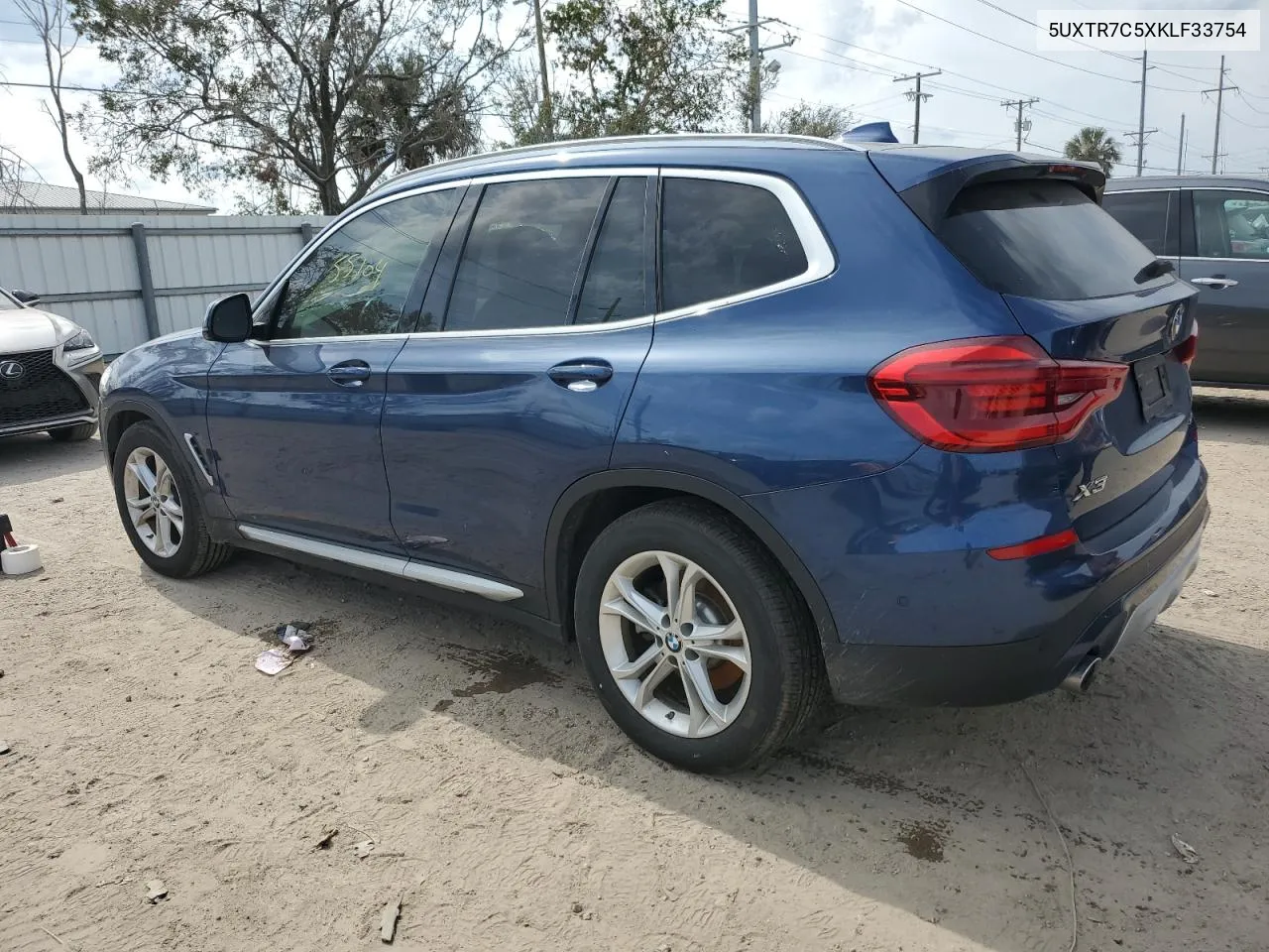 2019 BMW X3 Sdrive30I VIN: 5UXTR7C5XKLF33754 Lot: 77685684