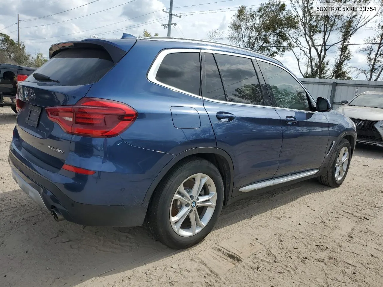 2019 BMW X3 Sdrive30I VIN: 5UXTR7C5XKLF33754 Lot: 77685684