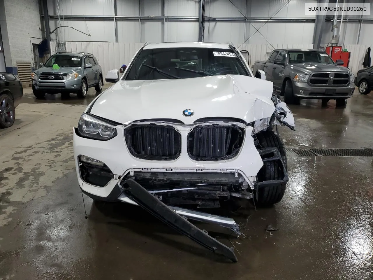 2019 BMW X3 xDrive30I VIN: 5UXTR9C59KLD90260 Lot: 78542454