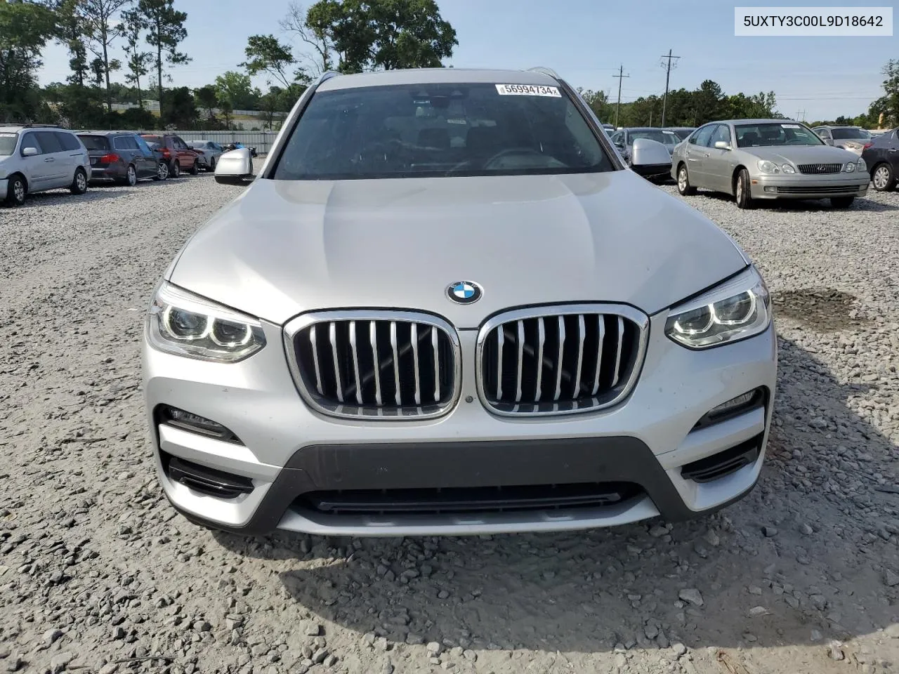 2020 BMW X3 Sdrive30I VIN: 5UXTY3C00L9D18642 Lot: 56994734