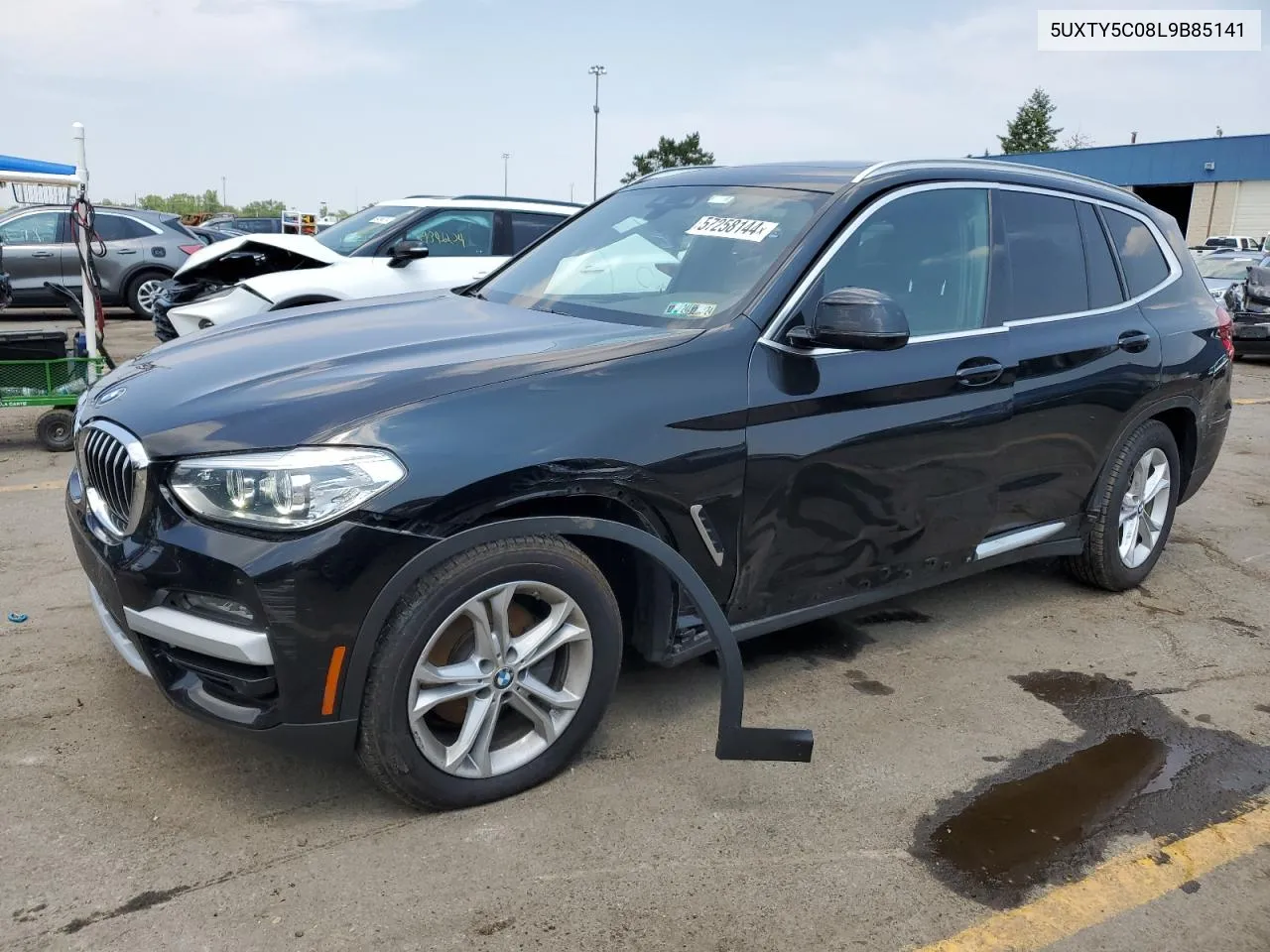 2020 BMW X3 xDrive30I VIN: 5UXTY5C08L9B85141 Lot: 57258144