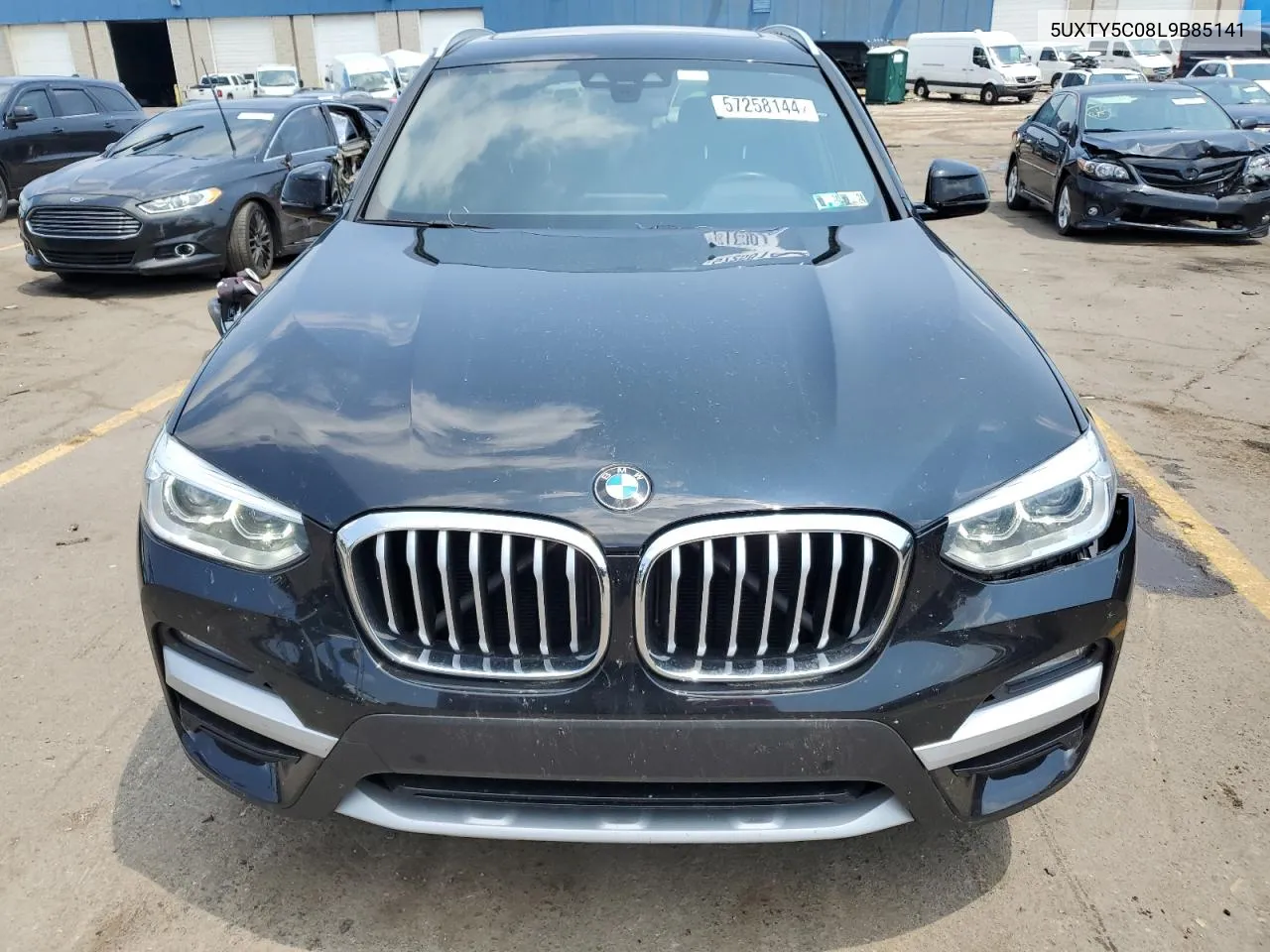 2020 BMW X3 xDrive30I VIN: 5UXTY5C08L9B85141 Lot: 57258144