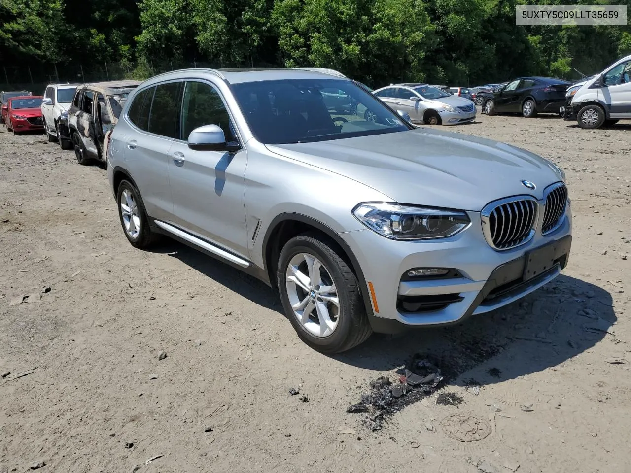 2020 BMW X3 xDrive30I VIN: 5UXTY5C09LLT35659 Lot: 59136404