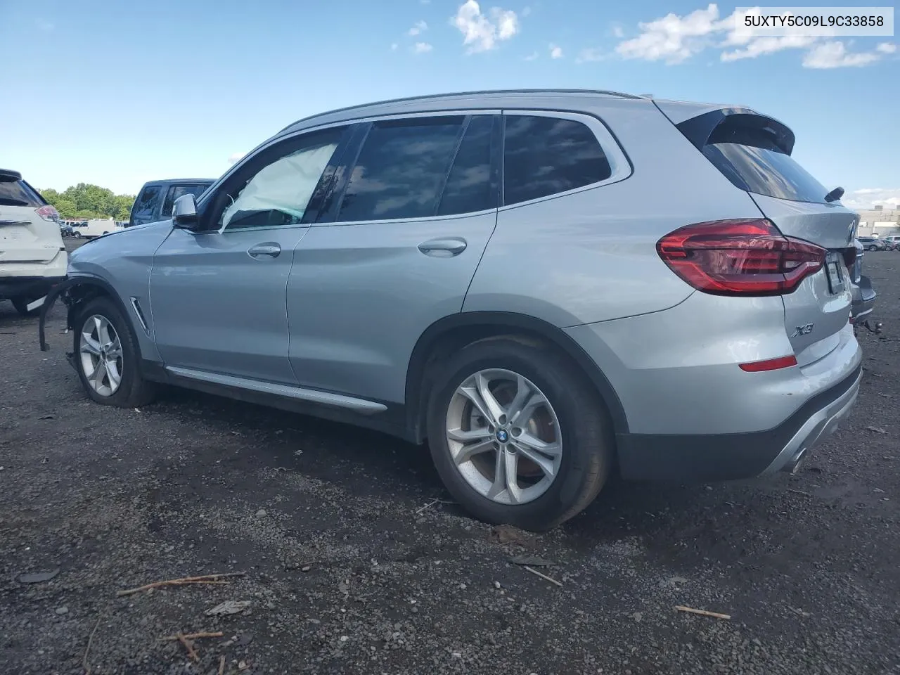 2020 BMW X3 xDrive30I VIN: 5UXTY5C09L9C33858 Lot: 61039384