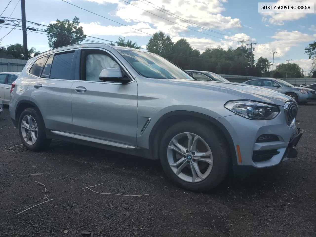 2020 BMW X3 xDrive30I VIN: 5UXTY5C09L9C33858 Lot: 61039384