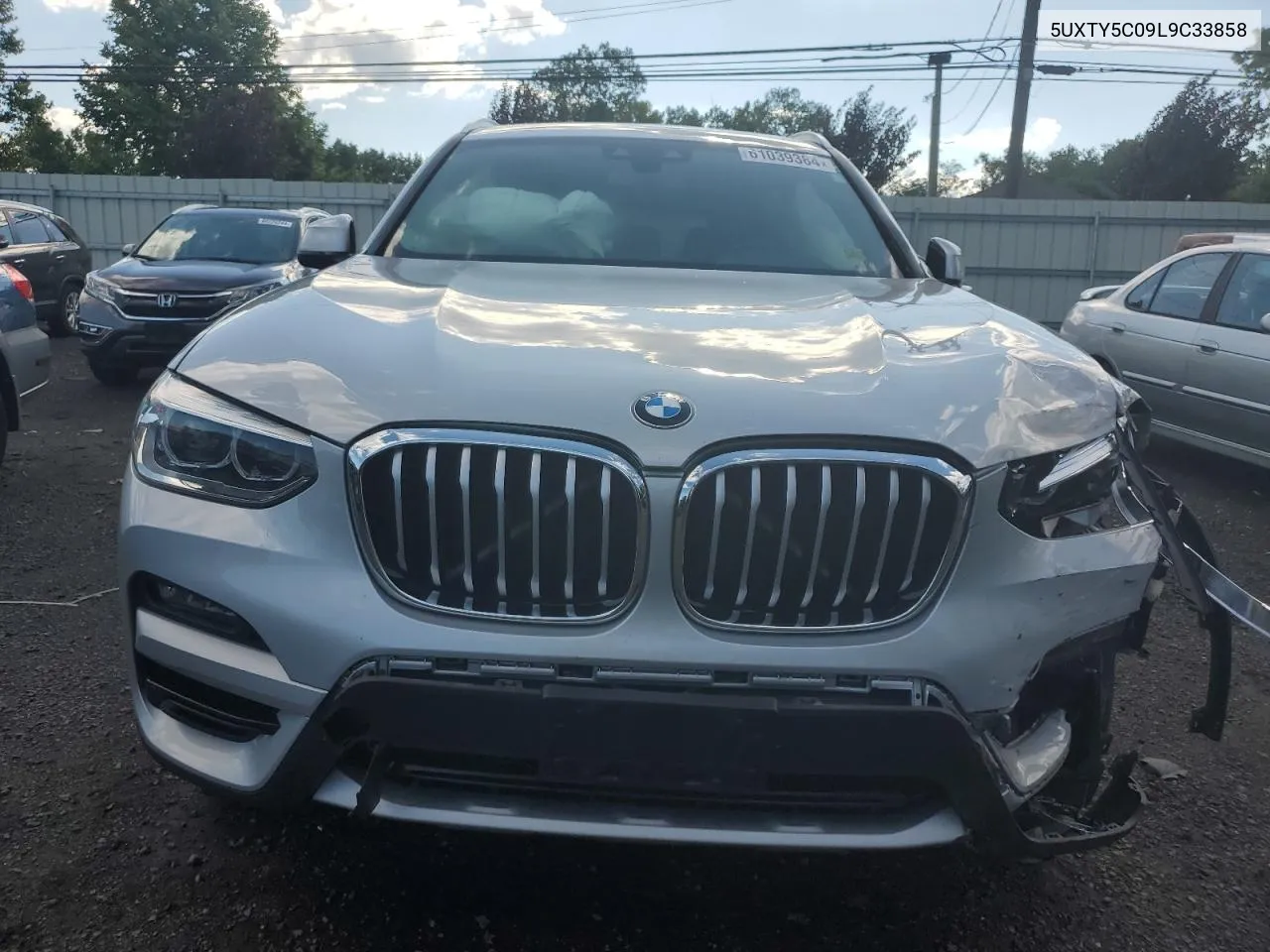 2020 BMW X3 xDrive30I VIN: 5UXTY5C09L9C33858 Lot: 61039384