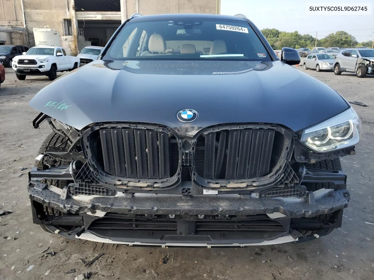 2020 BMW X3 xDrive30I VIN: 5UXTY5C05L9D62745 Lot: 64759264