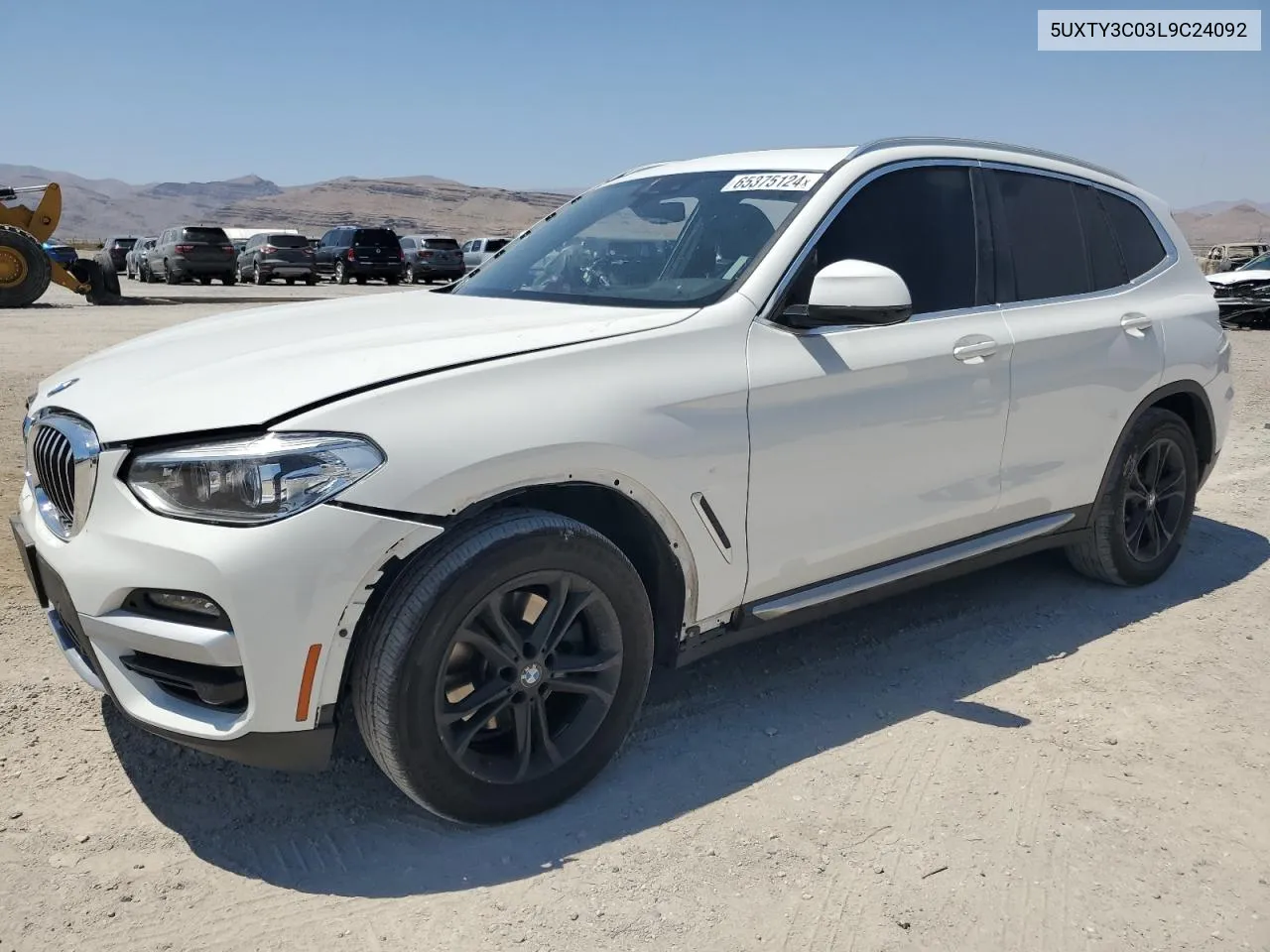 2020 BMW X3 Sdrive30I VIN: 5UXTY3C03L9C24092 Lot: 65375124