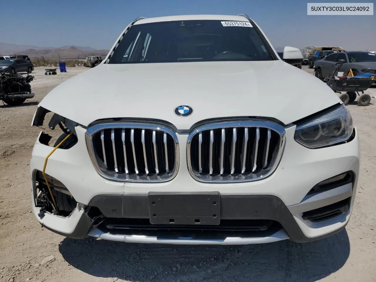 2020 BMW X3 Sdrive30I VIN: 5UXTY3C03L9C24092 Lot: 65375124