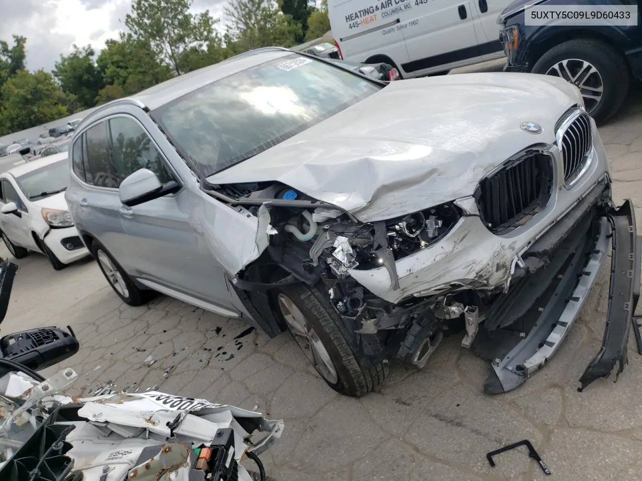 2020 BMW X3 xDrive30I VIN: 5UXTY5C09L9D60433 Lot: 66712524