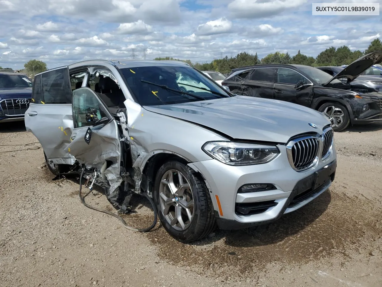 2020 BMW X3 xDrive30I VIN: 5UXTY5C01L9B39019 Lot: 70042534