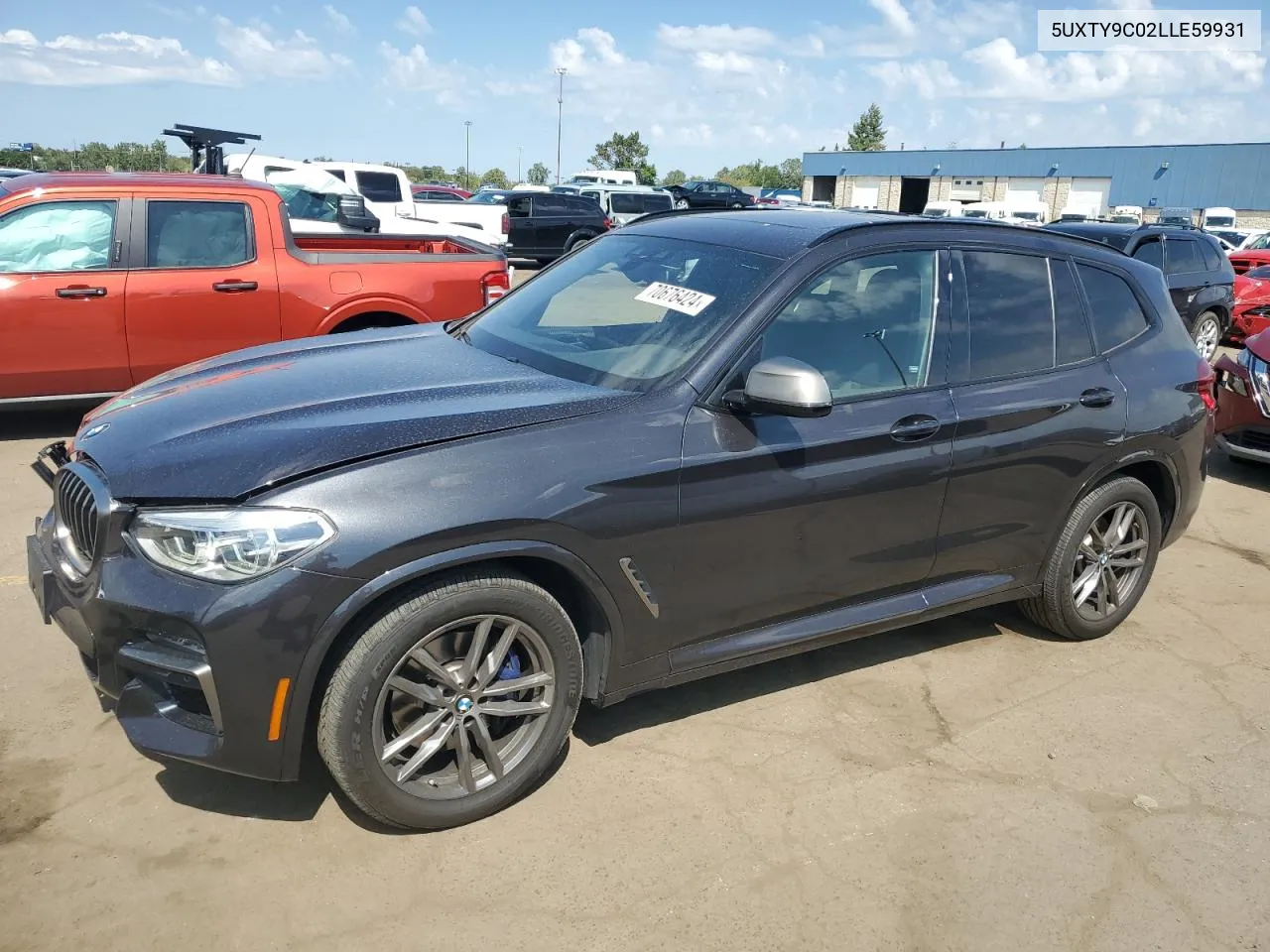 2020 BMW X3 xDrivem40I VIN: 5UXTY9C02LLE59931 Lot: 70676424