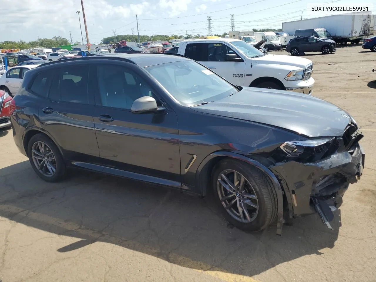 2020 BMW X3 xDrivem40I VIN: 5UXTY9C02LLE59931 Lot: 70676424