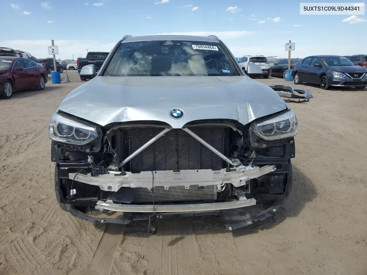 2020 BMW X3 xDrive30E VIN: 5UXTS1C09L9D44341 Lot: 70854484