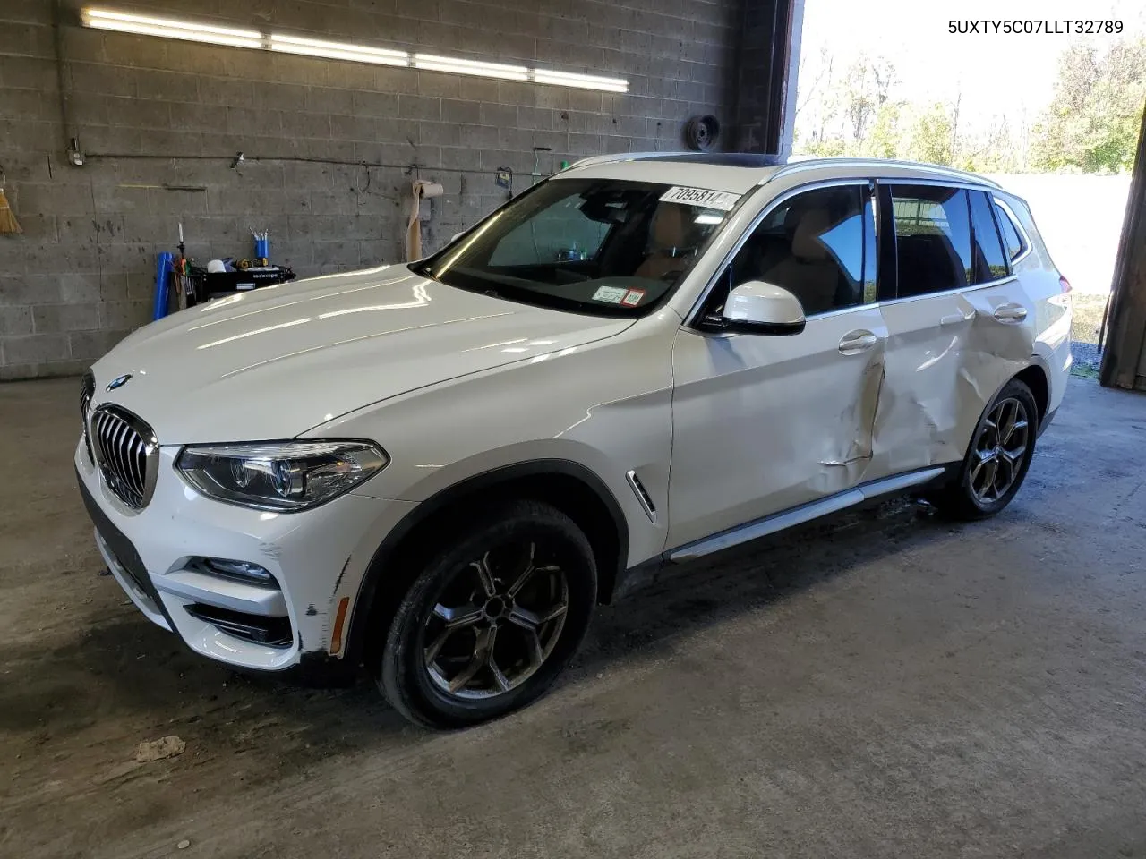 2020 BMW X3 xDrive30I VIN: 5UXTY5C07LLT32789 Lot: 70958144