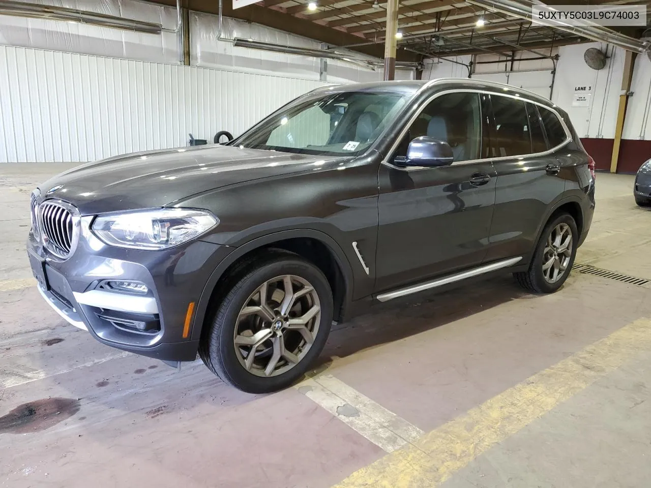 2020 BMW X3 xDrive30I VIN: 5UXTY5C03L9C74003 Lot: 71486324