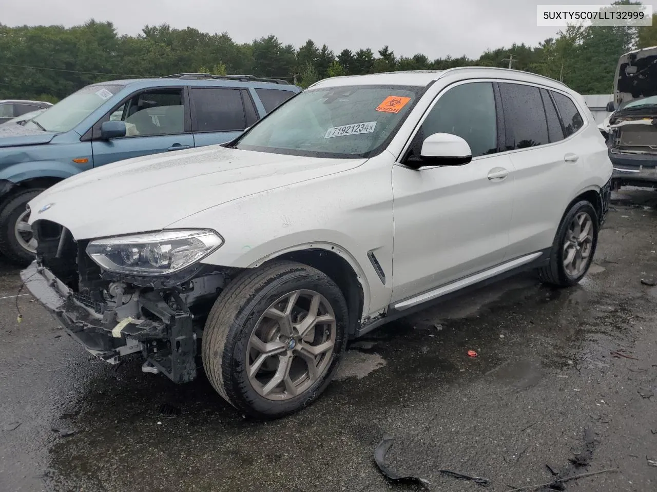 2020 BMW X3 xDrive30I VIN: 5UXTY5C07LLT32999 Lot: 71921234