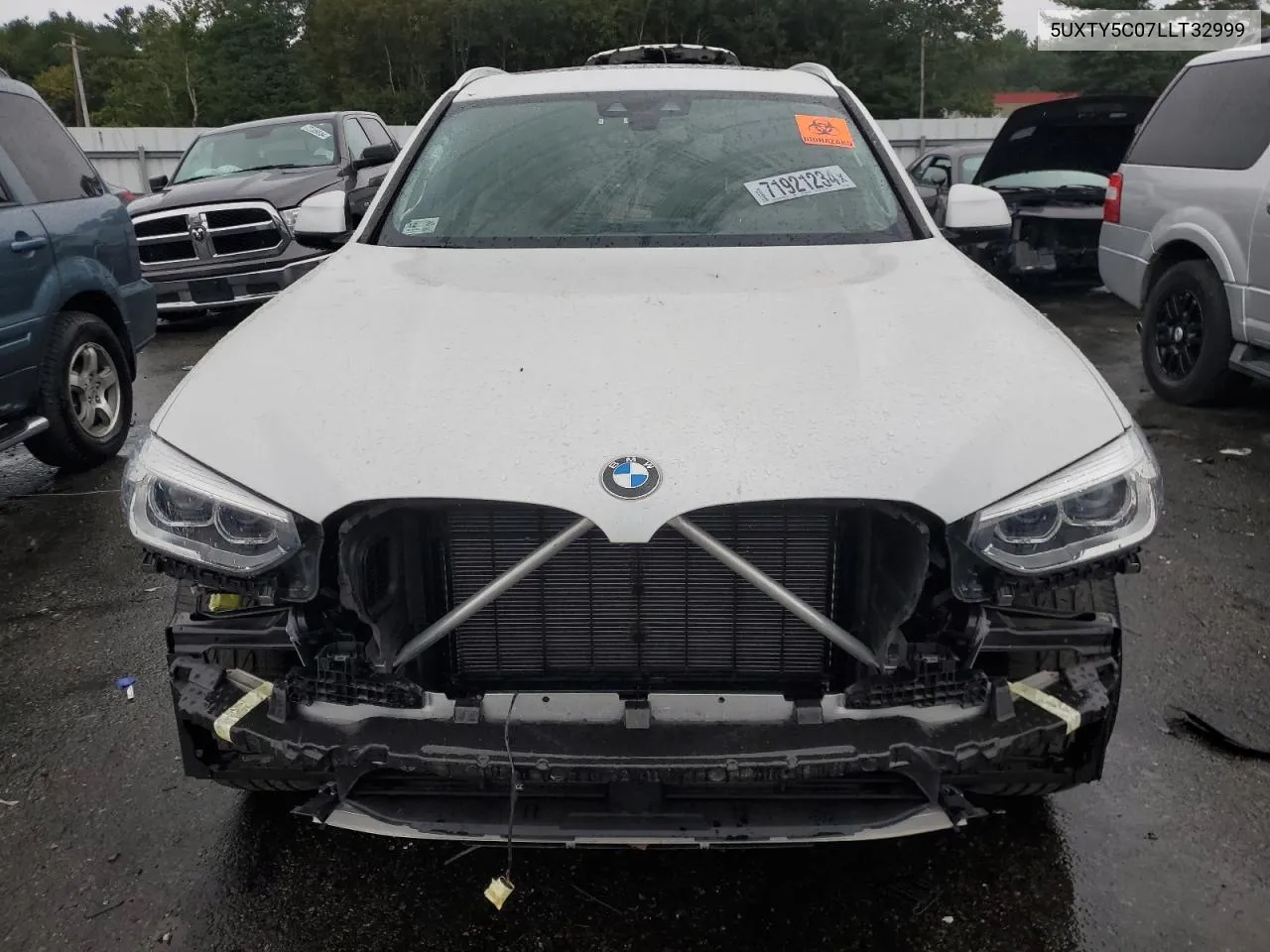 2020 BMW X3 xDrive30I VIN: 5UXTY5C07LLT32999 Lot: 71921234