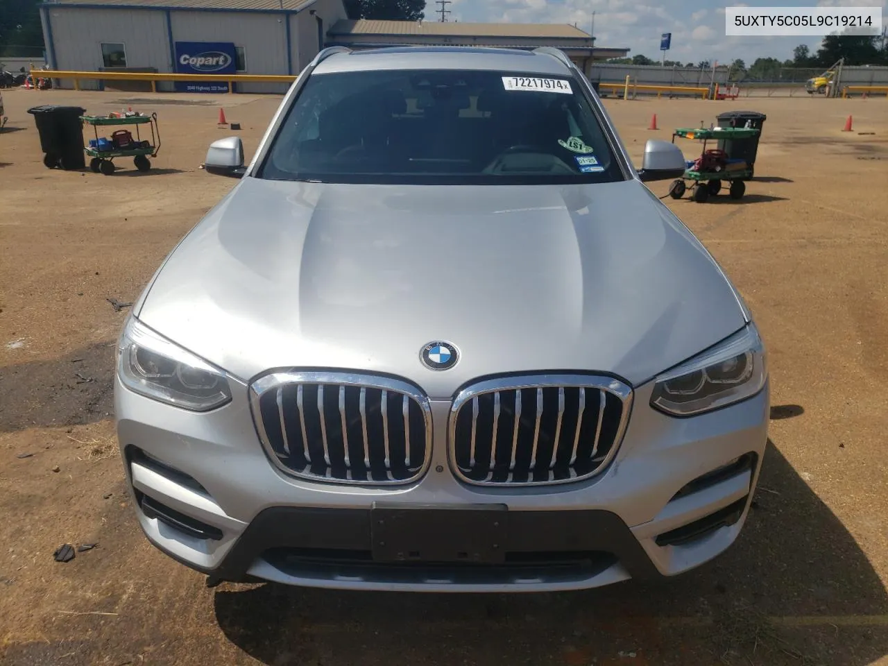 2020 BMW X3 xDrive30I VIN: 5UXTY5C05L9C19214 Lot: 72217974