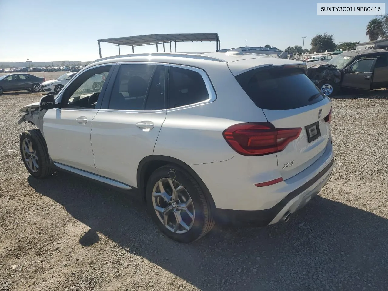 2020 BMW X3 Sdrive30I VIN: 5UXTY3C01L9B80416 Lot: 73251104