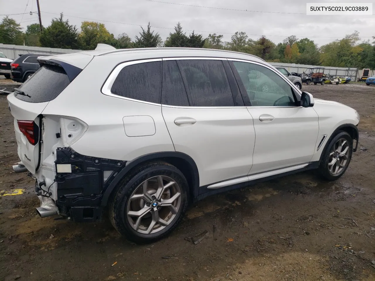 2020 BMW X3 xDrive30I VIN: 5UXTY5C02L9C03889 Lot: 73378374