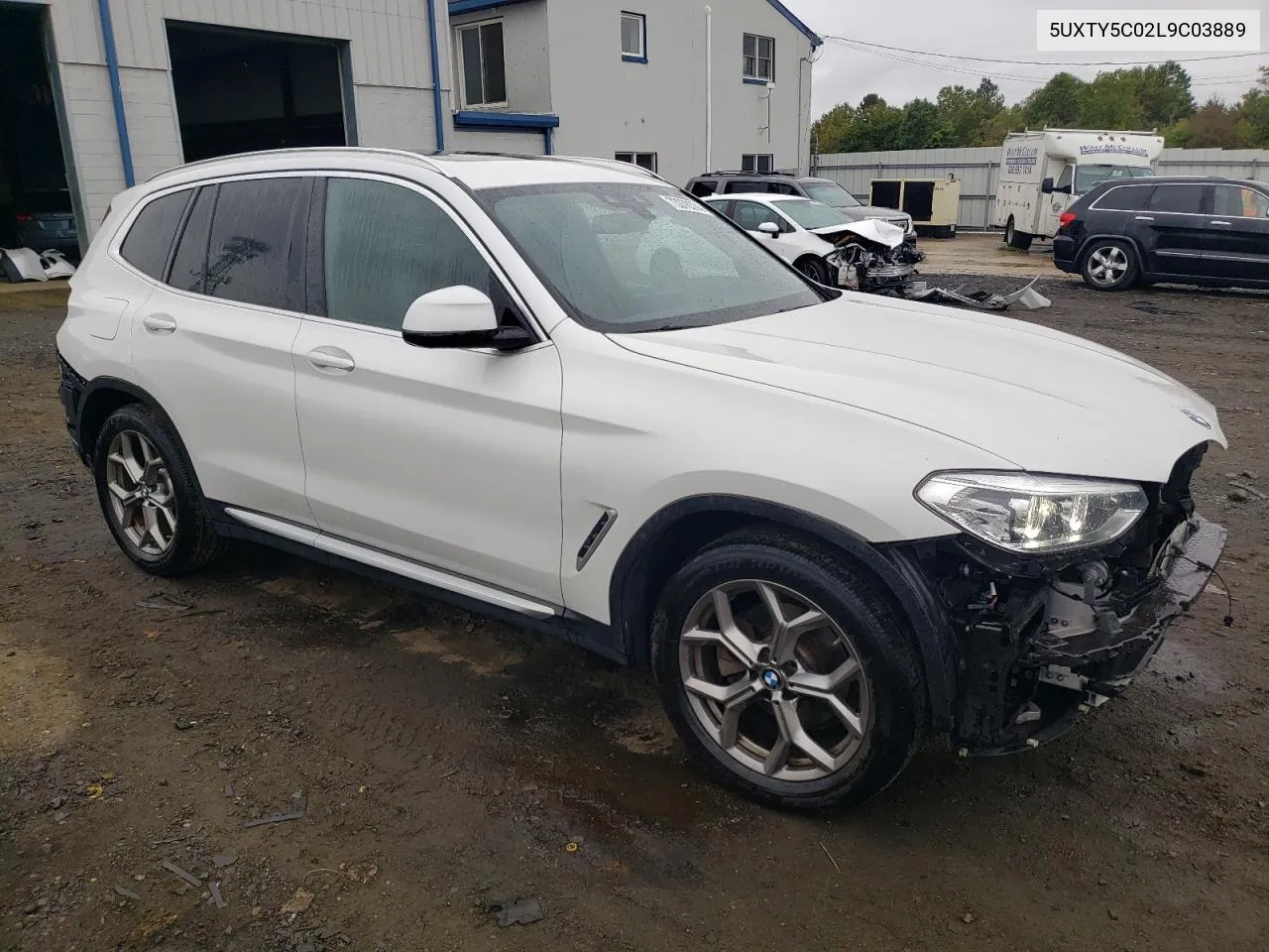 2020 BMW X3 xDrive30I VIN: 5UXTY5C02L9C03889 Lot: 73378374