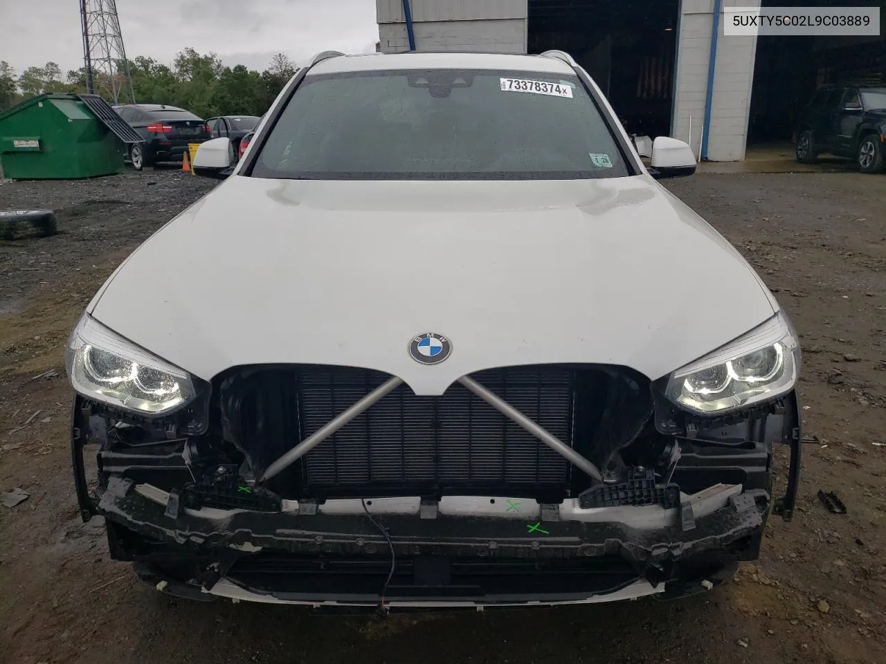 2020 BMW X3 xDrive30I VIN: 5UXTY5C02L9C03889 Lot: 73378374