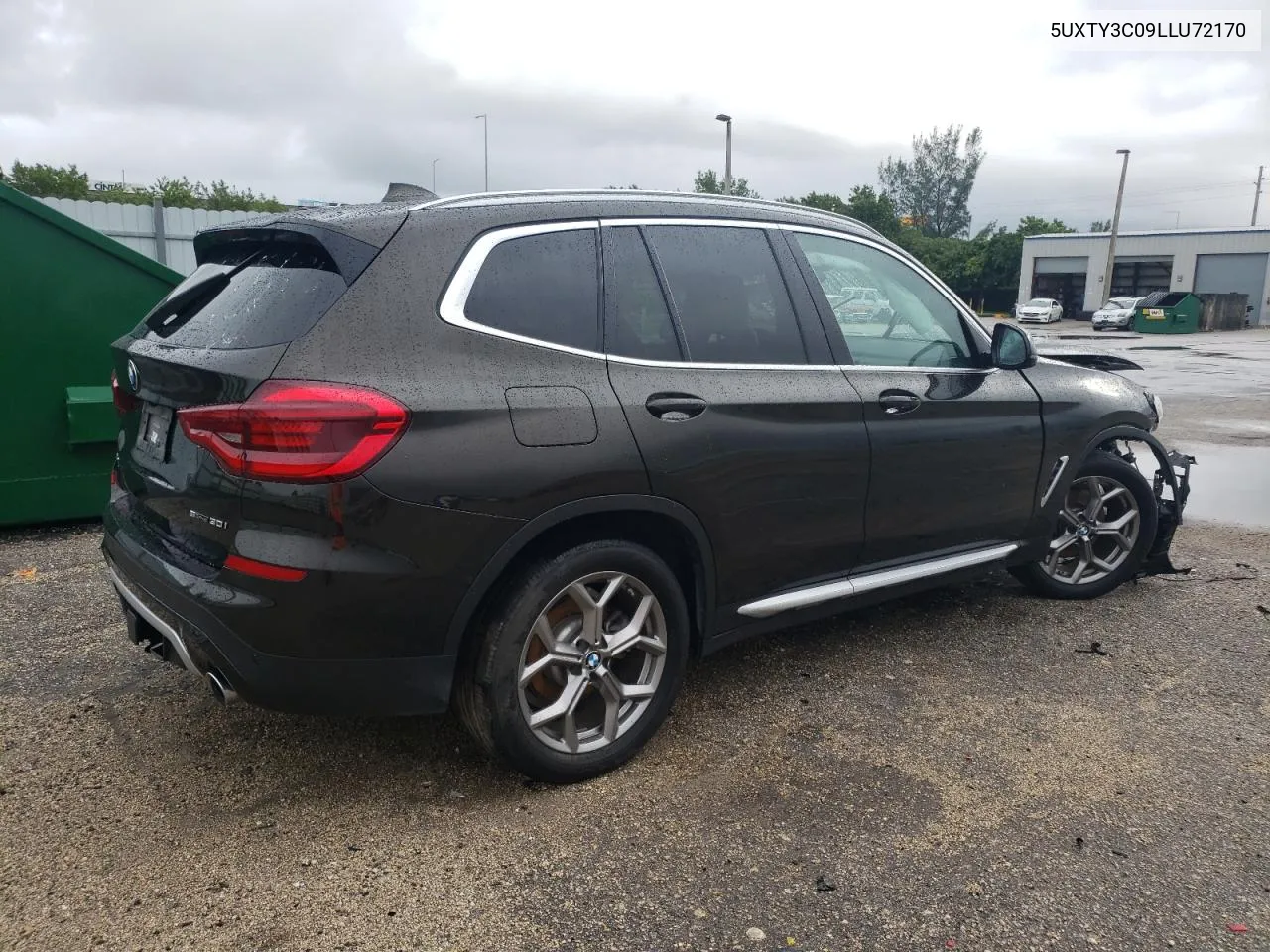 2020 BMW X3 Sdrive30I VIN: 5UXTY3C09LLU72170 Lot: 73818804